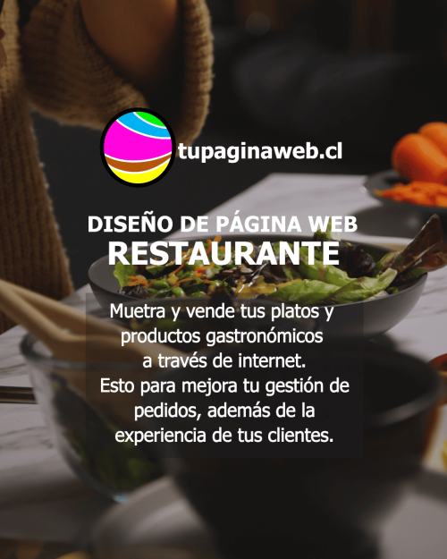 Diseño de página web - Tienda con carrito de compras y pagos con WebPay Plus para restaurantes.
